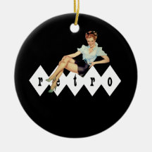 Rétro Pin vers le haut d'ornement de pendentif de 
