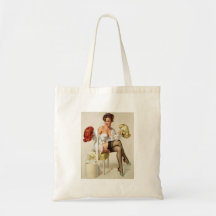 Rétro Pin vintage de Gil Elvgren vers le haut de f Sac