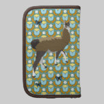 Rétro planificateur floral de lama chanceux pochettes folios