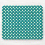 Rétro point de polka vert Mousepad Tapis De Souris