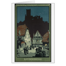 Retro Print van de vintage van de Reis Advertentie Kaart
