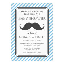 Rétro rétro baby shower de coup de moustache de ra invitation personnalisable