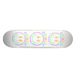 Retro Skateboard van het hip Gezicht Smiley