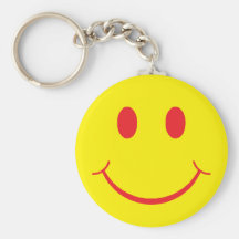 Retro Smiley Sleutel Hanger