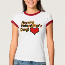 Rétro T-shirt de style de heureuse Sainte-Valentin