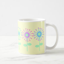Rétro tasse de fleurs tasses