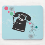 Retro telefoon Mousepad Muis Mat