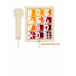 Rétro téléphone - Brown T T-shirts