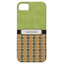 Rétro vert masculin coques Case-Mate iPhone 5