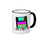 Rétro vieille conception à disque souple de skool  tasse