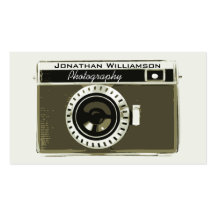 Rétros cartes de visite gris de photographie d'app carte de visite