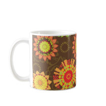Rétros cercles géniaux de motif d'abrégé sur mod tasses