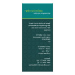 Rétros cercles verts et carte turquoise de support carte double en  couleur