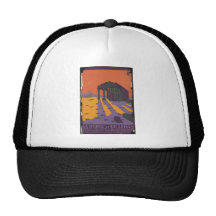 Rétros copies de voyage d'annonce vintage d'affich casquettes de camionneur