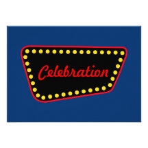 Rétros invitations de célébration