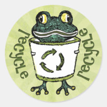 Réutilisez les autocollants de grenouille