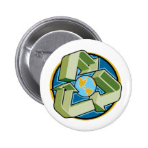 Réutilisez notre terre badge avec épingle