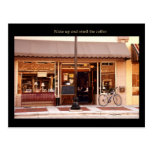 Réveillez et sentez le café carte postale