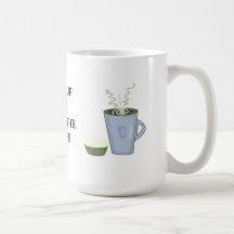 Réveillez et sentez le café tasse à café