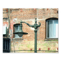 Réverbère vert vintage art photographique