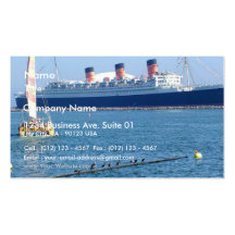 Revêtement d'océan de Queen Mary de bateau de bate Modèle De Carte De Visite