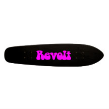 Révolte - magenta sur le noir planches à roulettes