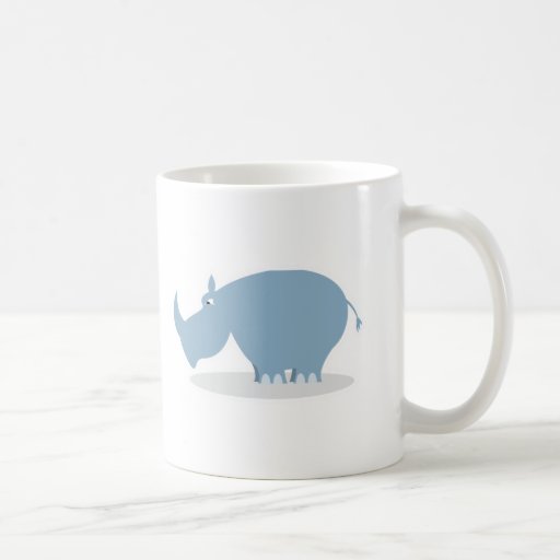 rhinocéros bleu idiot tasse à café