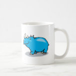 rhinocéros bleu mignon tasse