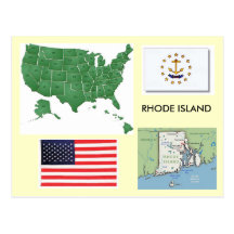 Rhode Island, de V.S. Wens Kaarten