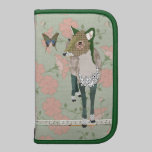 Rickshaw floral vintage de planificateur de cerfs  pochettes folios