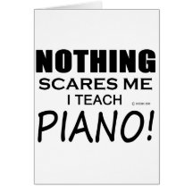 Rien ne m'effraye piano cartes de vœux