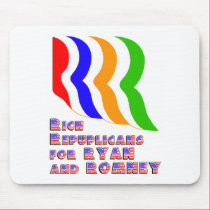 Rijke Republikeinen voor Ryan en Romney muismatten
