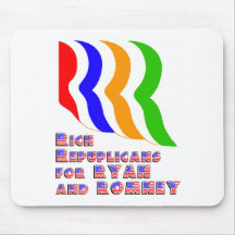 Rijke Republikeinen voor Ryan en Romney Muismatten
