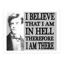 Rimbaud dans l'enfer carte postale