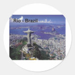 Rio de Janeiro du Brésil (St.K.) Autocollants Ronds