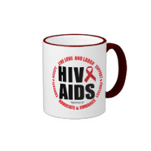 Rire vivant d'amour de HIV/SIDA Tasse À Café