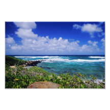 Rivage du nord-est de Kauai Photos Sur Toile