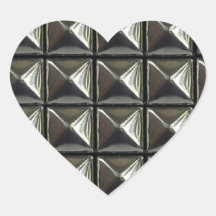 Rivets de pyramide coeur autocollant en cœur