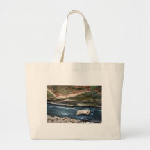 Rivier bij Botanische Tuin NYC Canvas Tassen