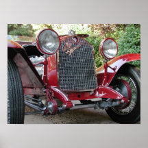 Roadster 1929 d'Alfa Romeo 1750 Poster