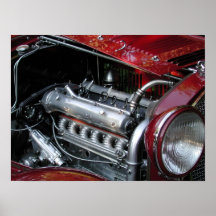 Roadster 1929 d'Alfa Romeo 1750 Affiches