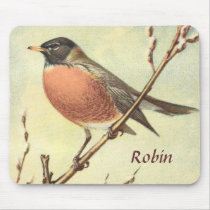 Robin vintage Mousepad