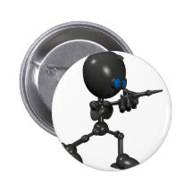 Robot bionique du garçon 3D - doigt lance - origin Pin's Avec Agrafe