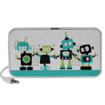Robots - bleu/vert haut-parleurs