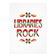 Roche de bibliothèques invitation personnalisable