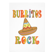 Roche de Burritos Invitations Personnalisées