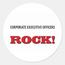 Roche de cadres dirigeants de cadre d'entreprise autocollants ronds