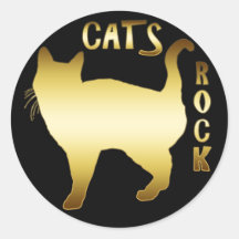 ROCHE DE CHATS AUTOCOLLANT