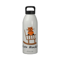Roche de chats bouteilles d'eau réutilisables