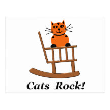Roche de chats cartes postales